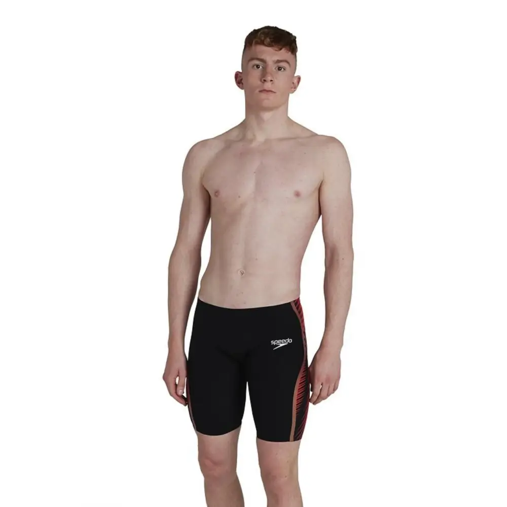 Speedo Fastskin LZR Pure Intent Jammer - Black / Red - Image 3
