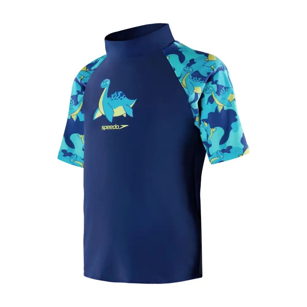Speedo Tots Boys Printed Sun Protection Set - Blue - Image 3